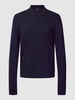 Cinque Gebreide pullover met polokraag, model 'Nupo' Donkerblauw