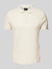 JOOP! Collection Poloshirt mit kurzer Knopfleiste Modell 'Bradley' Beige