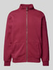 Joy Sweatjacke mit Stehkragen Modell 'DORIN' Bordeaux