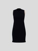 Jacquemus Knielanges Strickkleid mit Cut Out Marineblau