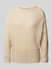 OPUS Gebreide pullover met siernaad, model 'Pahuma' Offwhite