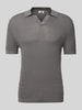 Drykorn Regular Fit Poloshirt mit V-Ausschnitt Modell 'BRAIAN' Mittelgrau