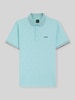 BOSS Green koszulka polo o kroju slim fit z wytłoczeniem emotikon piłki tenisowej model 'PL_TOC GAME1' Morski