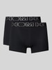 HOM Boxershorts mit elastischem Label-Bund im 2er-Pack Black