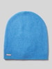 Seeberger Beanie met labeldetail Blauw