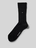 Burlington Socken mit Label-Print Black