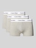 Calvin Klein Underwear Trunks aus Viskose mit Label-Bund im 3er-Pack Hellgrau