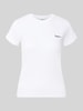 Pepe Jeans męski t-shirt o kroju regular fit z mieszanki bawełny model 'MERIDA' Biały