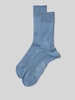 Christian Berg Men Socken mit Label-Print im 2er-Pack Jeansblau