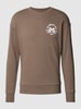 Jack & Jones Sweatshirt met motiefprint, model 'INK' Taupe