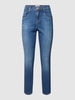 Brax Jeans met labelpatch Blauw