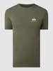 Alpha Industries T-Shirt mit Logo-Print Modell 'Basic T' Oliv