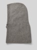 Seeberger Balaclava aus reinem Kaschmir in Strick-Optik Mittelgrau