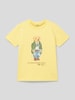 Polo Ralph Lauren Teens T-shirt z okrągłym dekoltem Jasnożółty