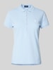 Polo Ralph Lauren Poloshirt aus reiner Baumwolle mit Label-Stitching Modell 'JULIE' Hellblau