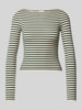 Noisy May Strickpullover mit U-Boot-Ausschnitt Modell 'FINA' Offwhite