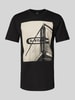 G-Star Raw T-Shirt mit Motiv- und Label-Print Modell 'oldskool' Black