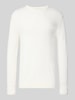 Jack & Jones Strickpullover mit Rundhalsausschnitt Modell 'OTTO' Offwhite