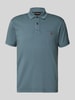 Napapijri Regular Fit Poloshirt mit Label-Stitching Modell 'elbas' Eisblau