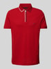 Tommy Hilfiger Regular Fit Poloshirt mit Logo-Stitching Dunkelrot
