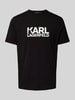 Karl Lagerfeld T-Shirt mit Label-Print Black