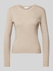 Vila Longsleeve in melierter Optik Modell 'VICOMFY' Beige