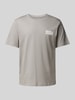 Jack & Jones T-shirt met labelprint, model 'ECORP' Lichtgrijs