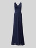 TROYDEN COLLECTION Abendkleid mit Taillenband Dunkelblau