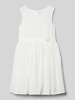 Happy Girls Kleid mit floraler Applikation Ecru