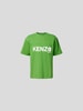 Kenzo T-Shirt mit Label-Print Grün