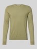 SELECTED HOMME Regular Fit Pullover aus reiner Baumwolle Modell 'BERG' Oliv Melange
