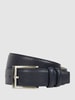 G.O.L. Leren riem Donkerblauw