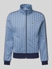 Lacoste Sweatjacke mit Stehkragen Hellblau