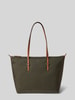 Lauren Ralph Lauren Handtasche mit Label-Applikation Modell 'KEATON' Oliv