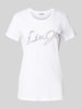 Liu Jo White T-shirt met labelprint Wit