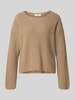 Marc O'Polo Relaxed Fit Pullover aus Schurwoll-Mix Taupe