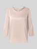 Rinascimento Bluse aus Satin Taupe