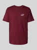 PUMA PERFORMANCE T-shirt met labelstitching Bordeaux