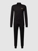 EA7 Emporio Armani Trainingsanzug mit Label-Details Schwarz