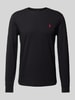 Polo Ralph Lauren Longsleeve mit Label-Stitching Black