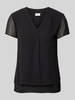 s.Oliver BLACK LABEL Blusenshirt mit V-Ausschnitt Black