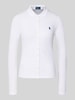 Polo Ralph Lauren Slim fit poloshirt met labelstitching Wit