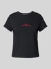 Review T-Shirt mit Statement-Stitching Black