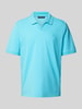 MAERZ Muenchen Regular Fit Poloshirt mit V-Ausschnitt Aqua