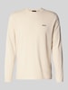 BOSS Green Regular Fit Langarmshirt aus Baumwoll-Mix Modell 'TEE LONG' Offwhite