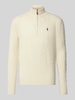 Polo Ralph Lauren Regular Fit Troyer aus Woll-Kaschmir-Mix Offwhite