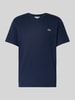 Lacoste Regular Fit T-Shirt aus reiner Baumwolle Marine