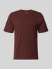 JACK & JONES T-Shirt mit Rundhalsausschnitt Modell 'ORGANIC' Bordeaux