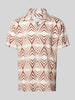 SELECTED HOMME Koszula casualowa o kroju regular fit ze wzorem na całej powierzchni Beżowy