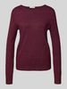 Christian Berg Woman Strickpullover mit U-Boot-Ausschnitt Kirsche Melange